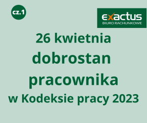 Czytaj artykuł: "Dobrostan pracownika cz.1 - co powinien wiedzieć pracodawca o zmianach w Kodeksie pracy 2023?"